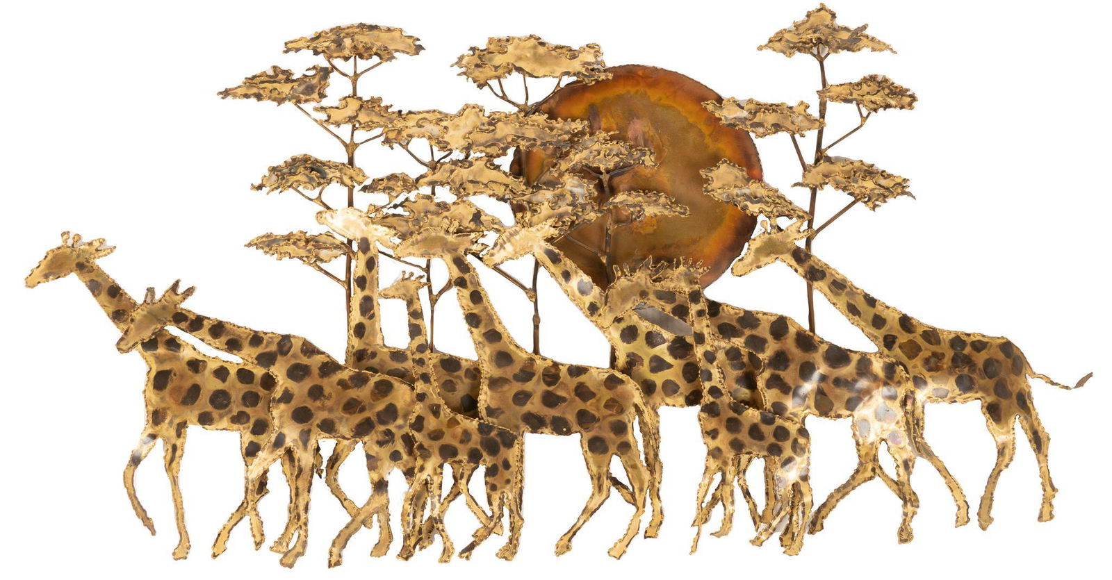 African Savannah with Giraffes Wall Decor (1 of 2)