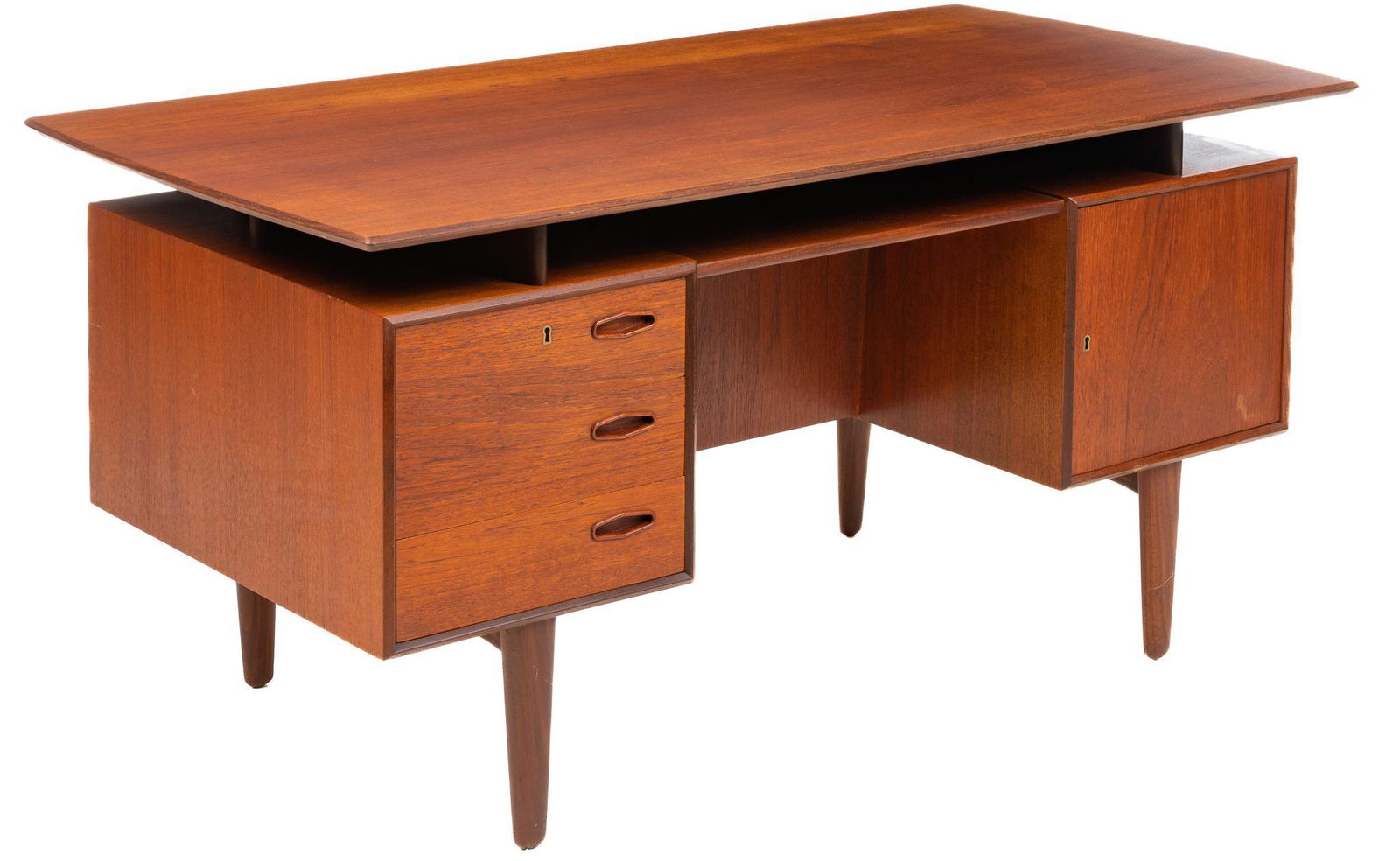 Danish Mid-Century Executive's Desk (1 of 7)