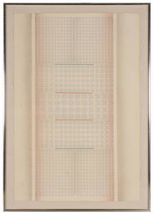 Paul Maxwell, Circles AP, ed. 1/15: Paul Maxwell (Texas, 1925-2015), Circles AP (artist&#39;s proof), ed. 1/15  sight: 60 x 40 in., frame: 66 x 46.5 in.  Provenance: a San Antonio, Texas collection  We happily provide seamless shipping