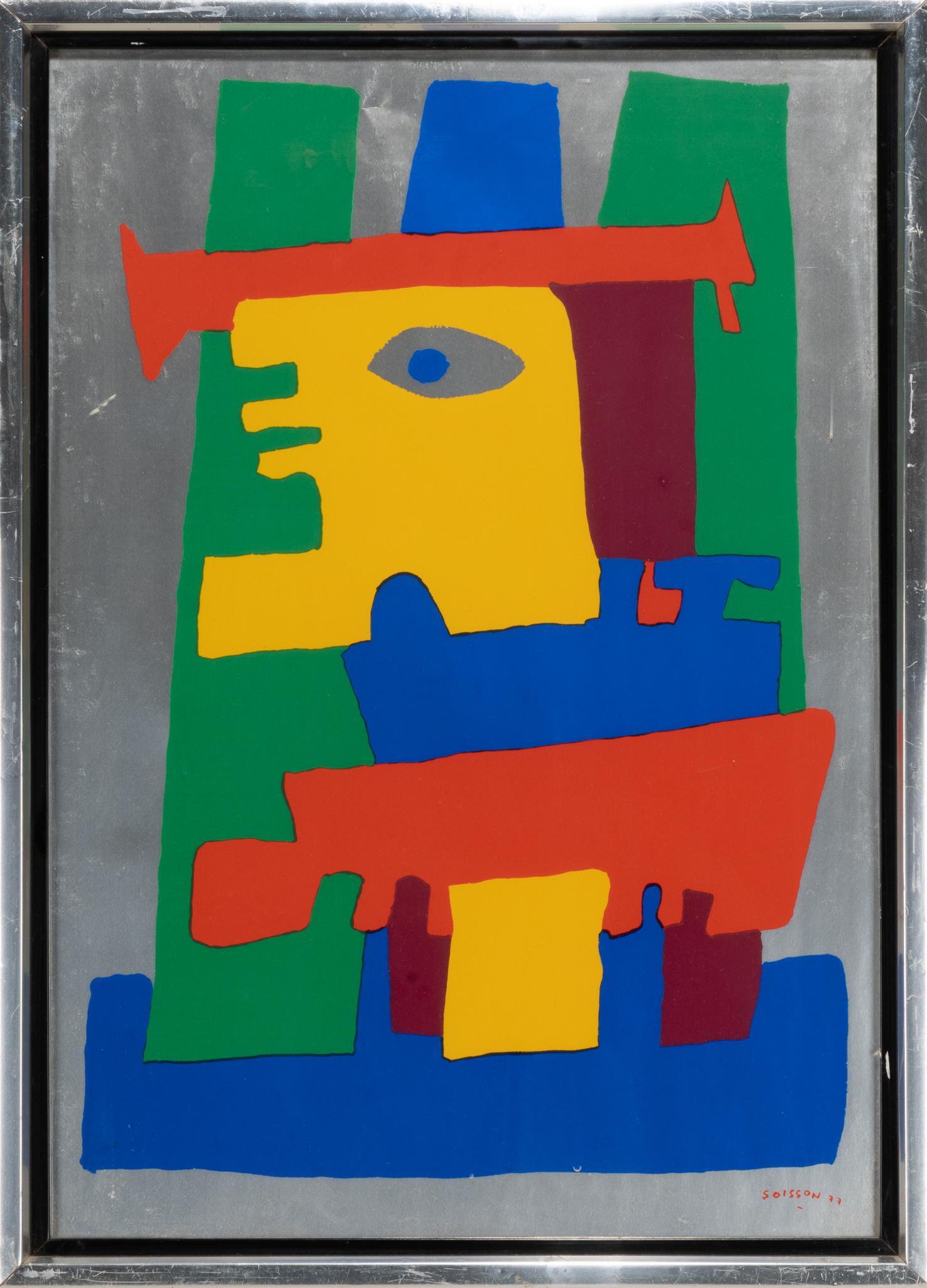 Jacques Soisson, Abstract Serigraph, 1977 (1 of 3)
