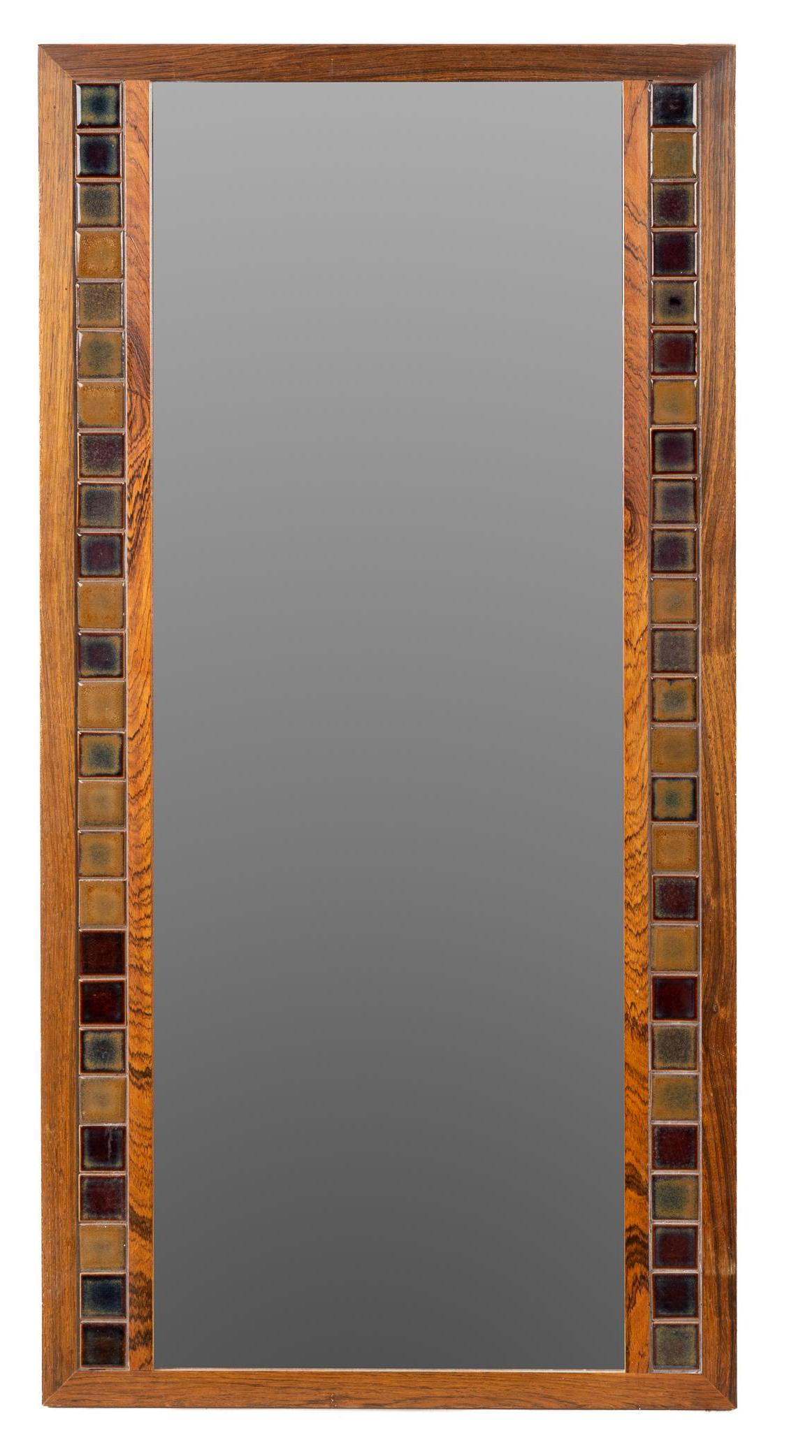 Danish Mid-Century Tile Mirror (1 of 3)