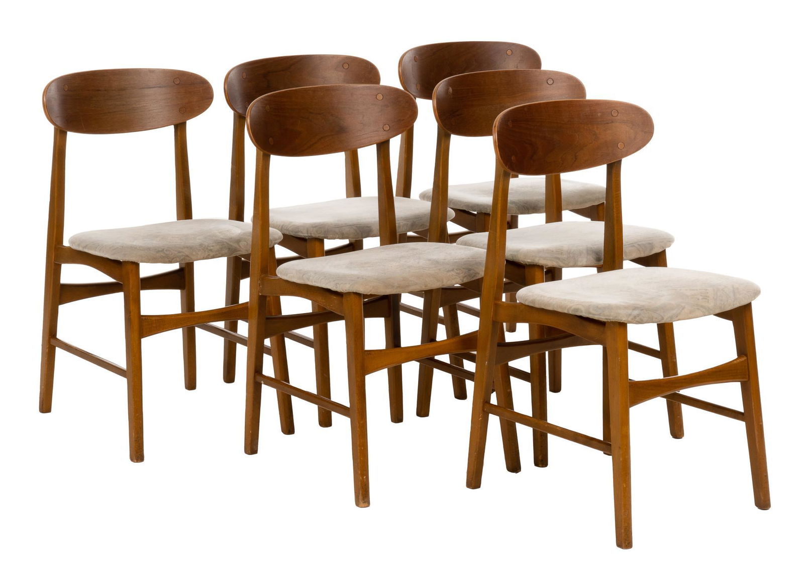 Set of (6) Danish Mid-Century Dining Chairs (1 of 4)