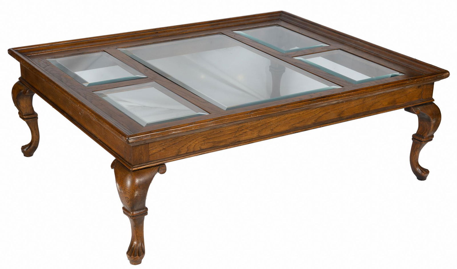 Vintage Glass Top Coffee Table (1 of 4)