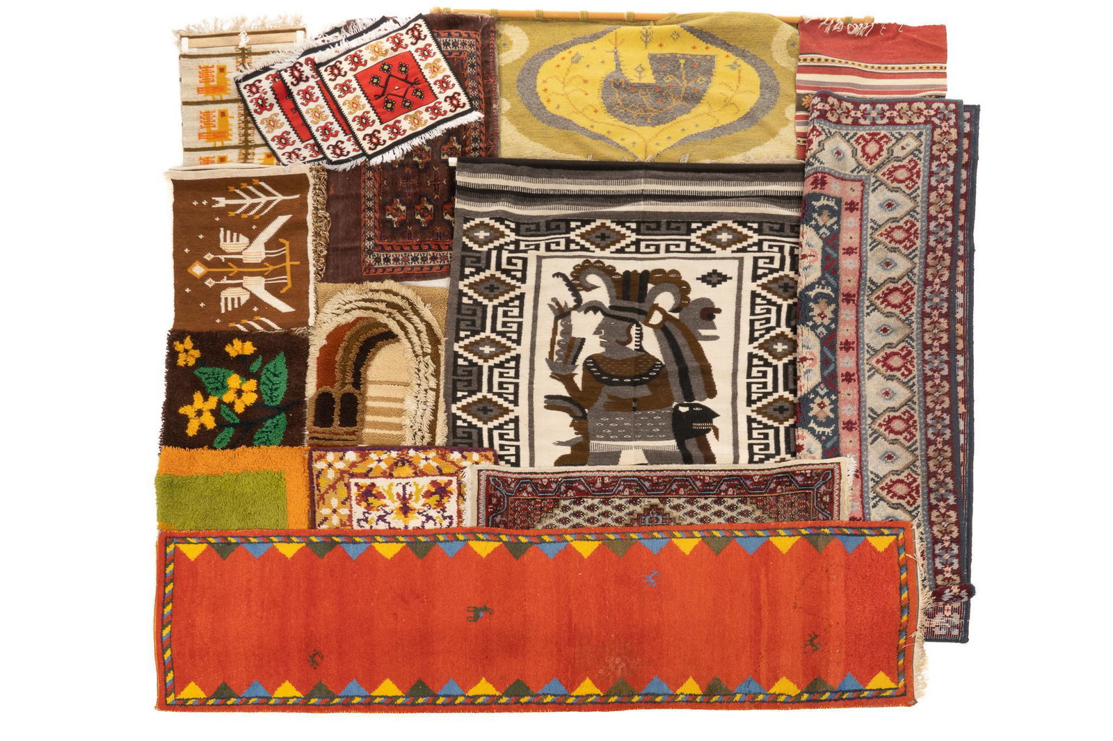 Collection of (14) Rugs and Tapestries (1 of 7)