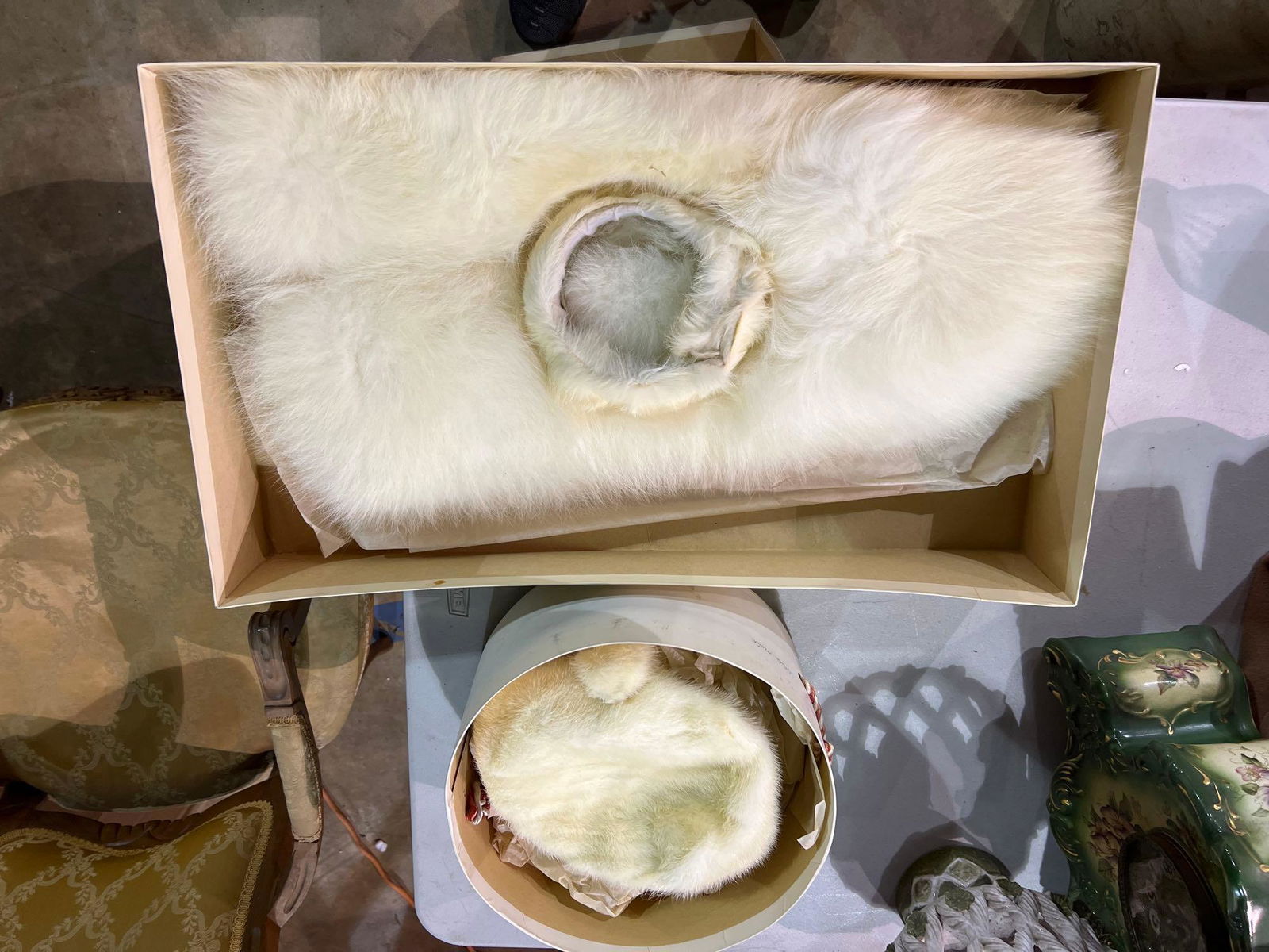 Mink Hat, Fur Stole and Ear Muff (1 of 1)