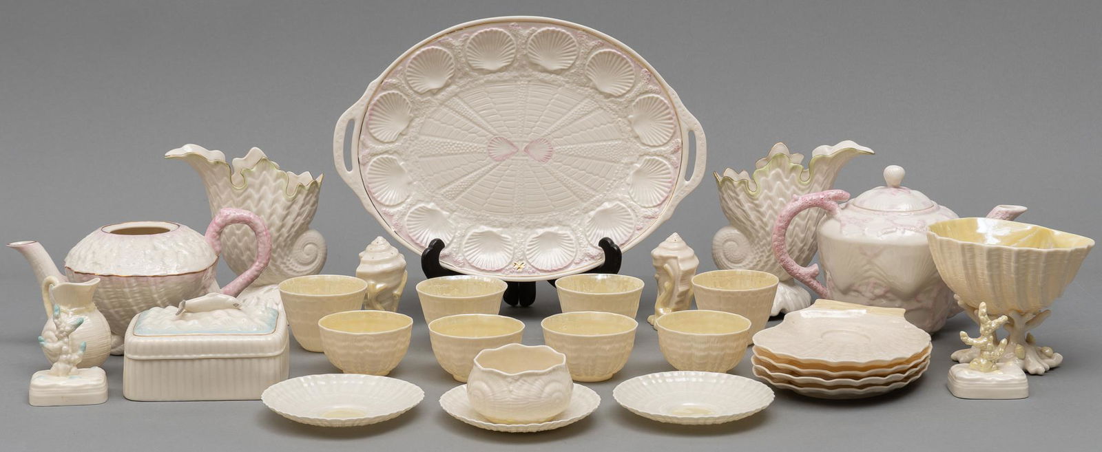 Set of Vintage Irish Belleek Porcelain Servingware (1 of 10)