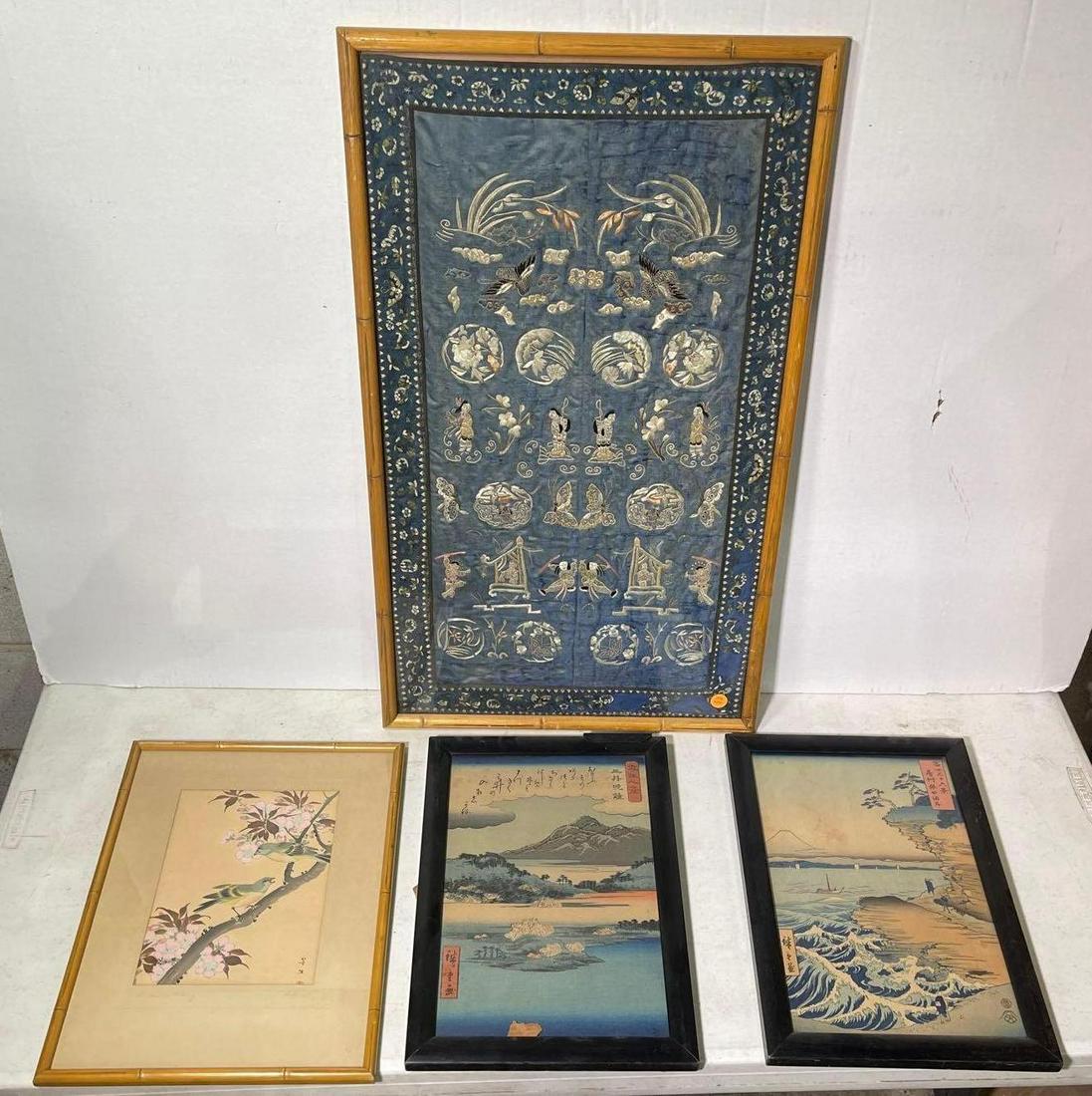 Lot of (4) Asian Artworks (1 of 1)