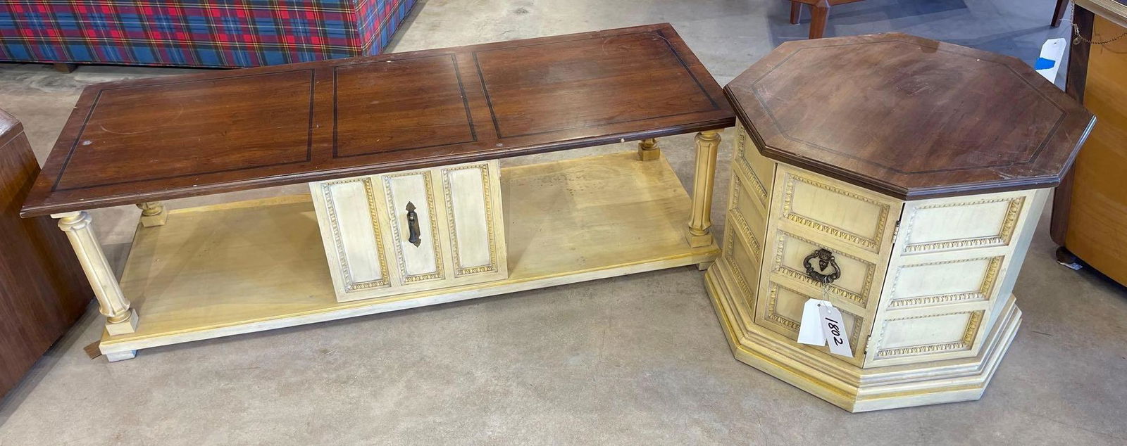 2pc Shabby Chic Living Room Suite (1 of 1)