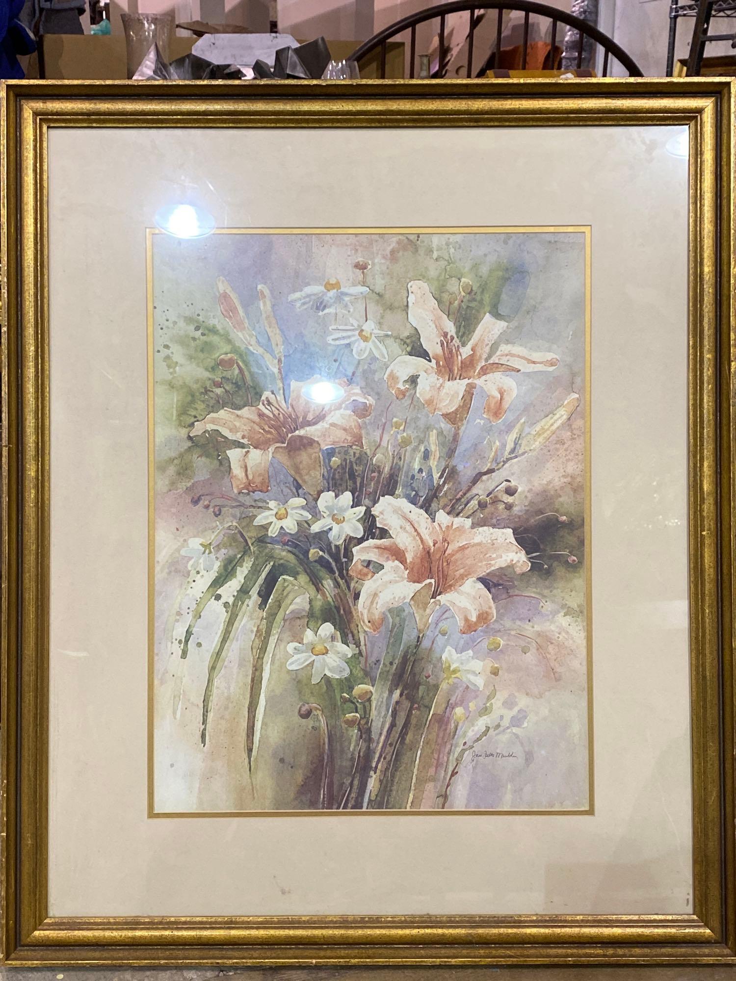 Jane Felts Mauldin (New Braunfels, TX), Lilies Watercolor (1 of 1)