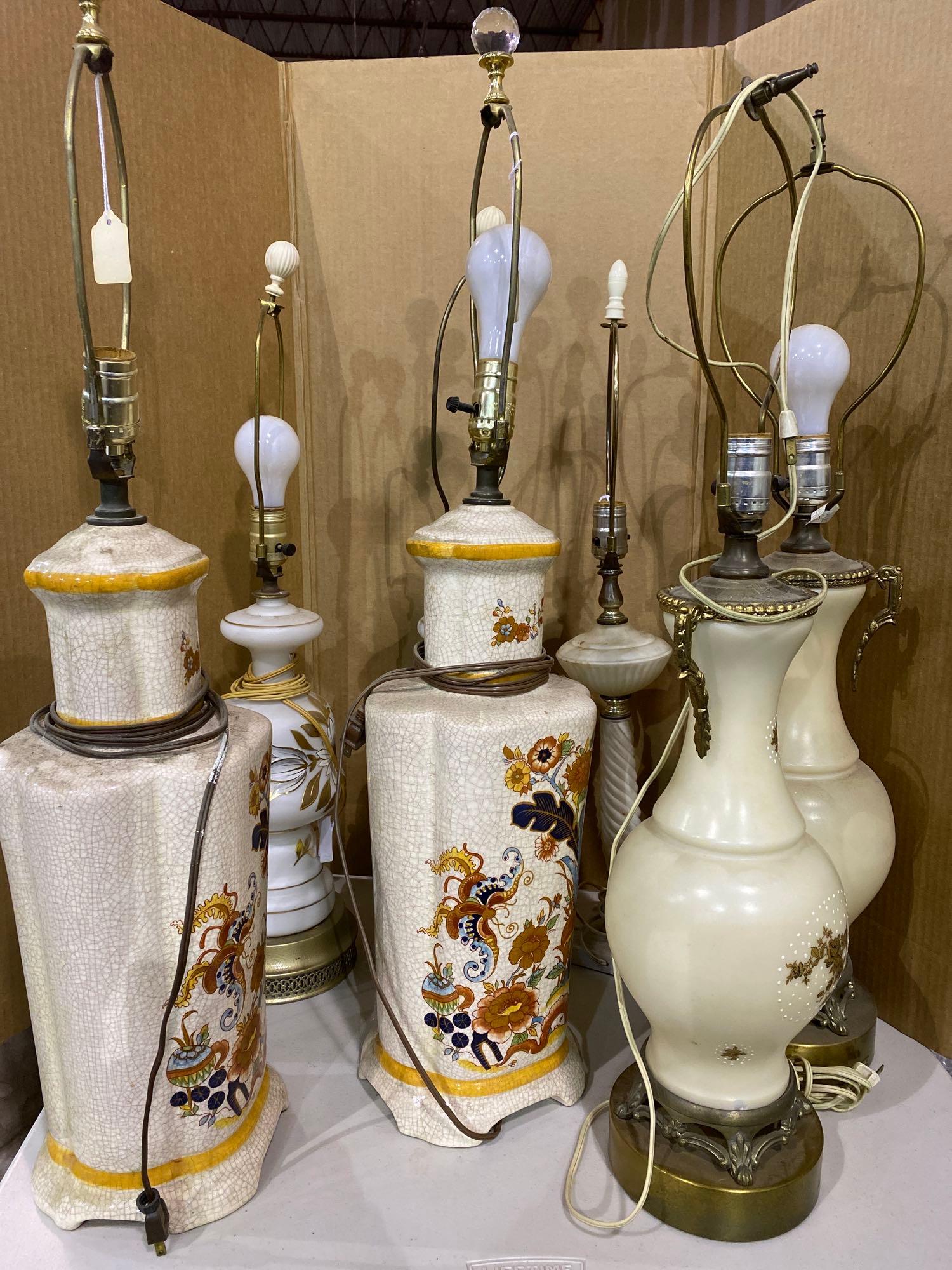 Lot of (7) Table Lamps (1 of 1)