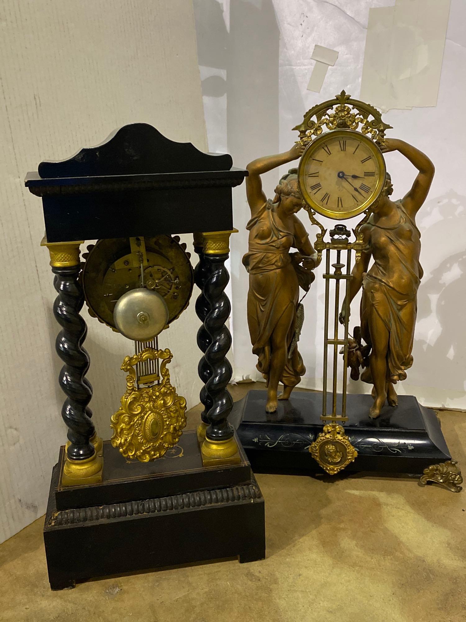 (2) Black and Gilt Clocks (1 of 1)