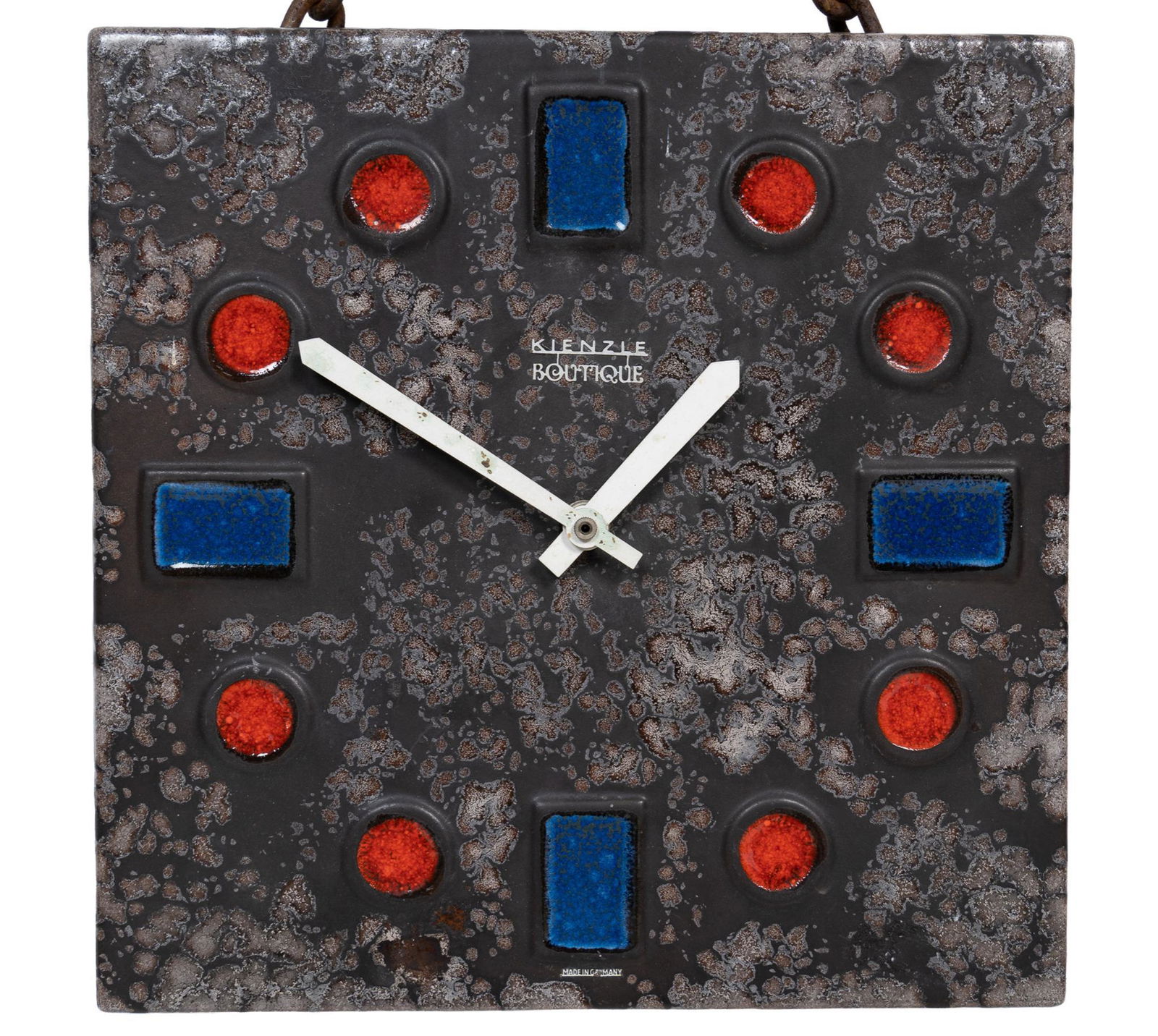 West German Mid-Century Brutalist Clock by Kienzel (1 of 5)