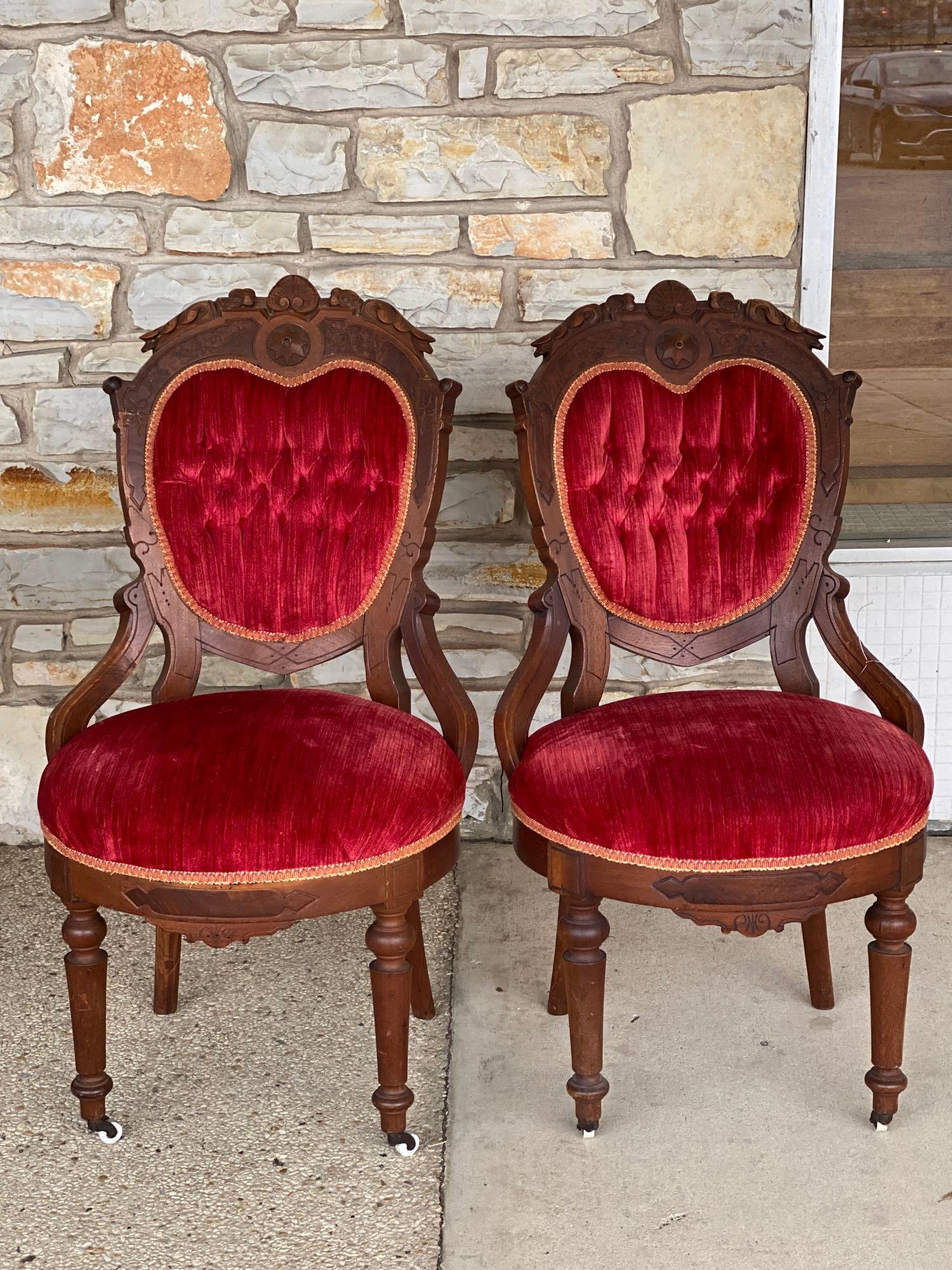 Pair of Victorian  Parlor Chairs (1 of 1)