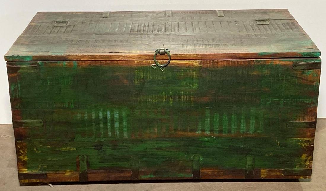 Green Painted Trunk (1 of 1)