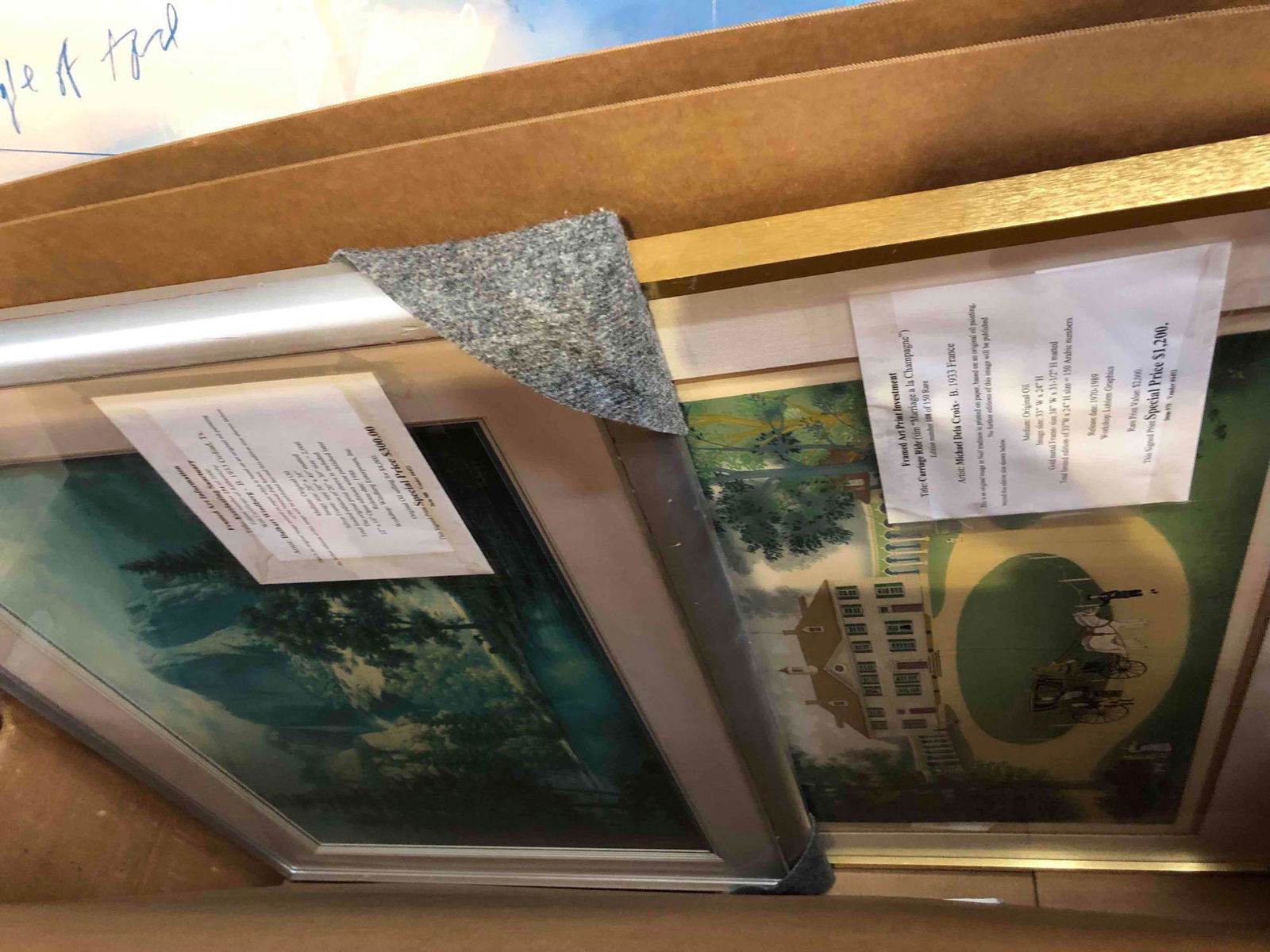 Lot of (2) S/N Prints: Dalhart Windberg, Michel Delacroix (1 of 1)