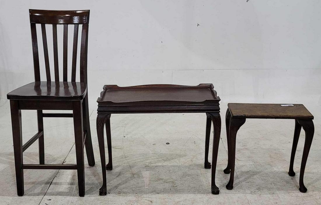 (1) Chair and (2) End Tables (1 of 1)