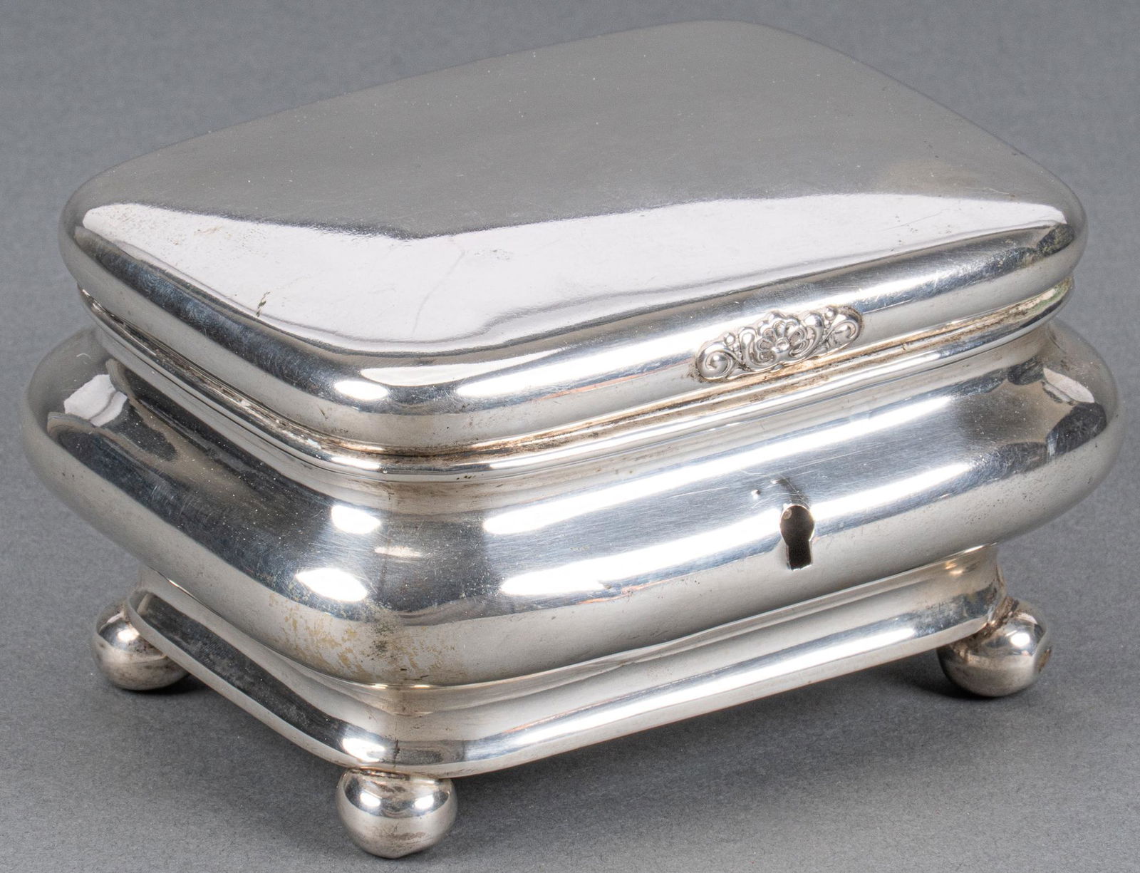 Antique Sterling Silver Tea Caddy (1 of 8)