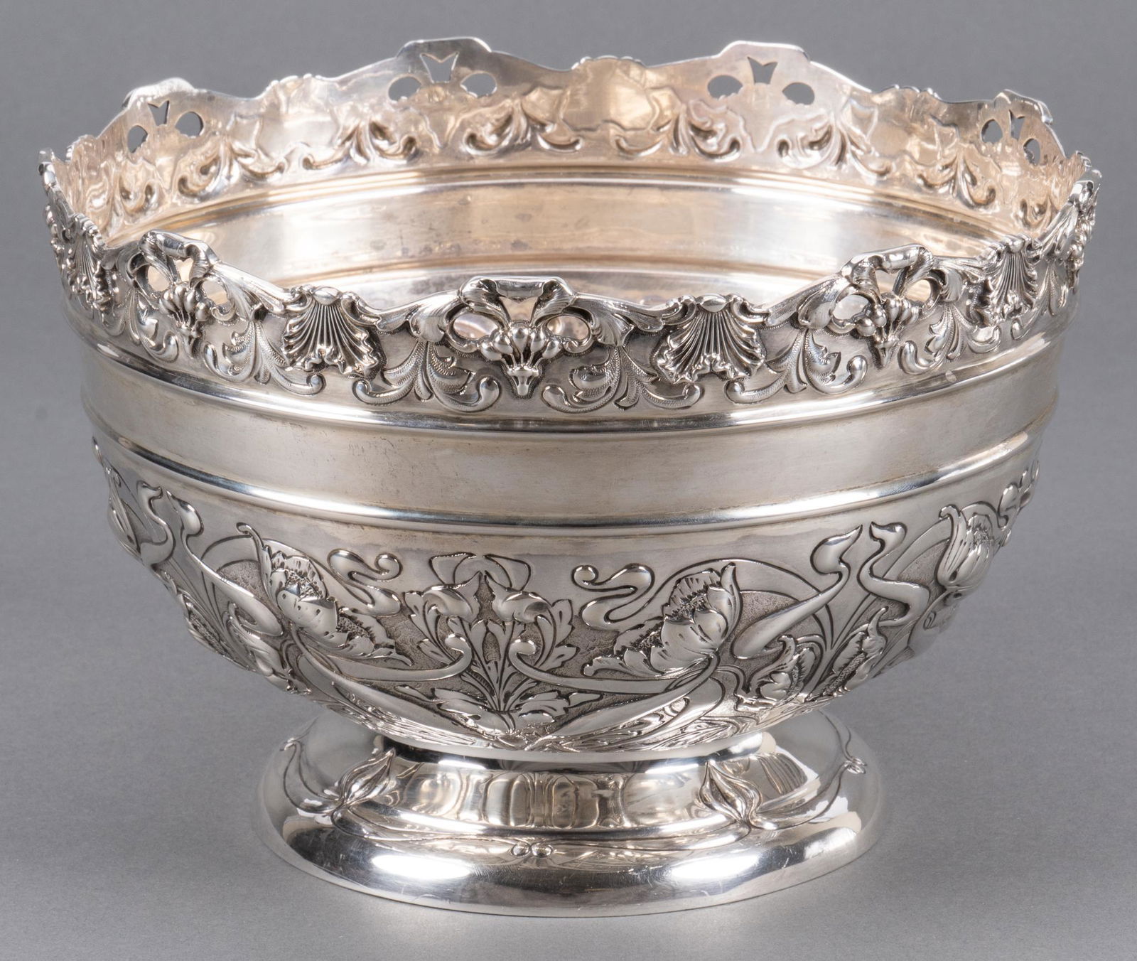Antique English Sterling Silver Punch Bowl (1 of 7)