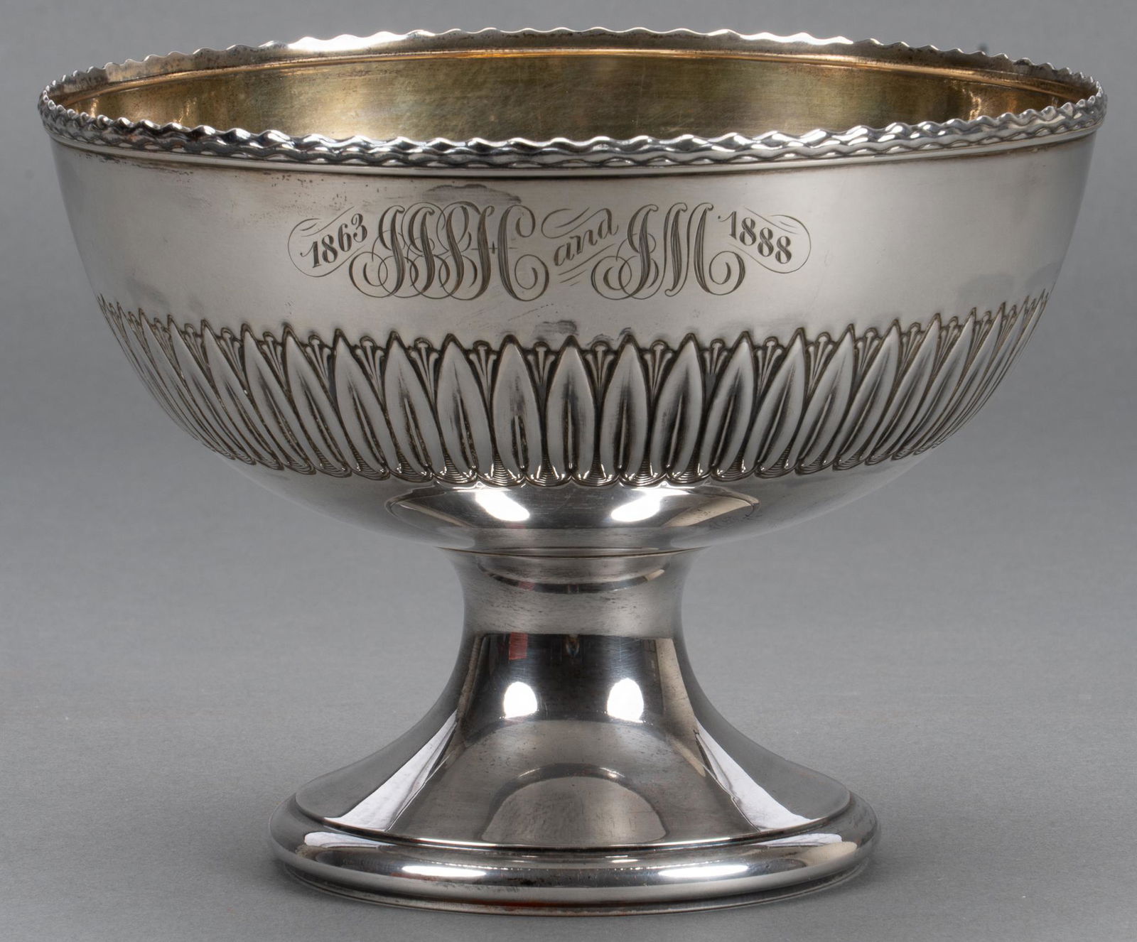 Antique Gorham Sterling Silver Pedestal Bowl (1 of 9)