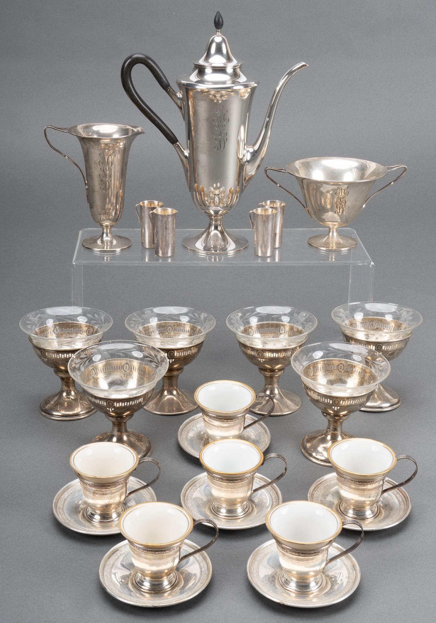 Antique Sterling Silver Demitasse Coffee Set (1 of 6)