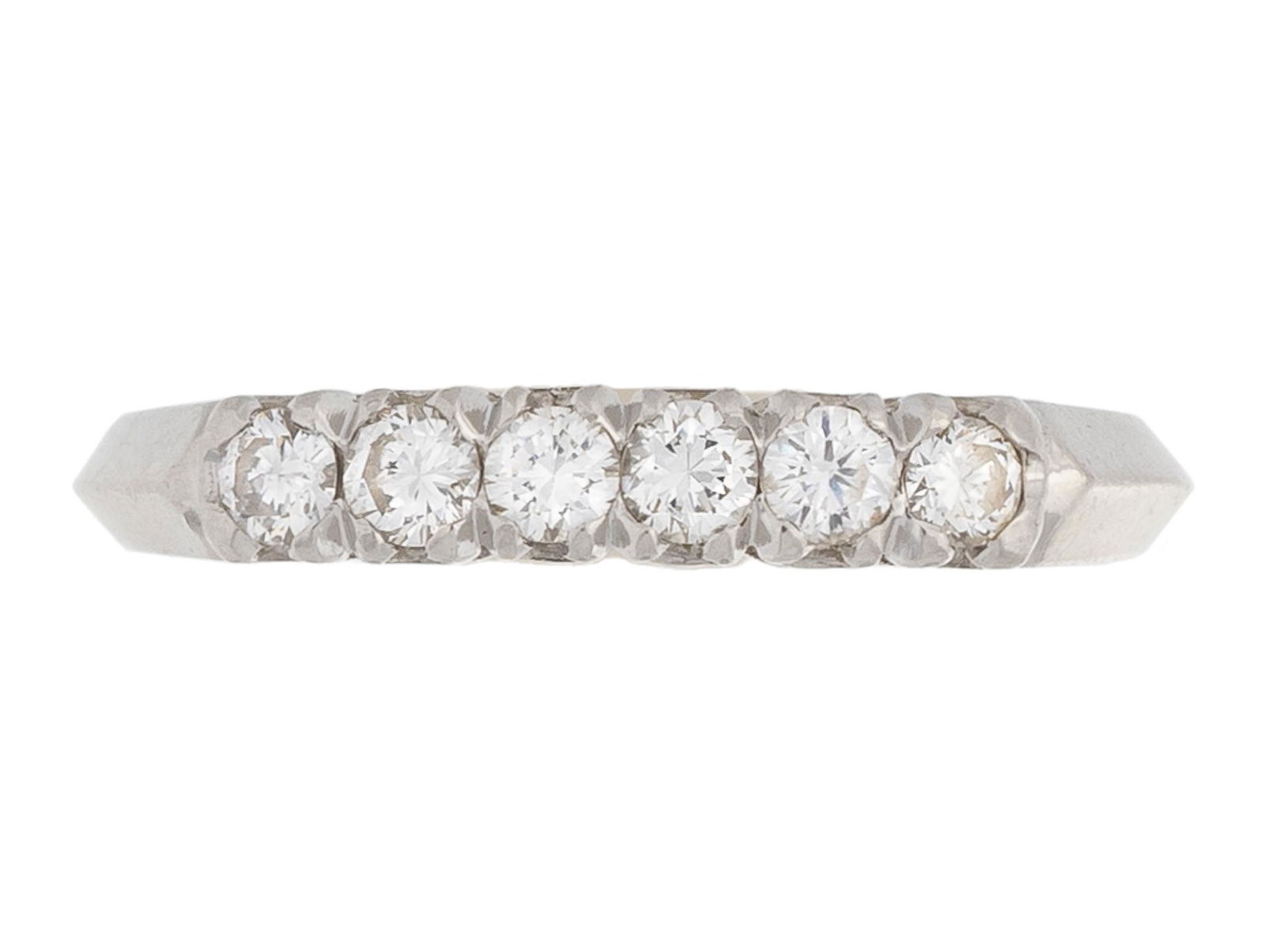 Antique Platinum Diamond Anniversary Ring (1 of 3)