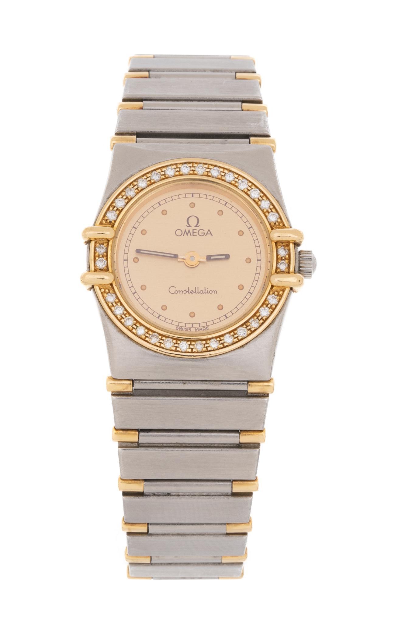 Omega Constellation Diamond 18k Gold Stainless Watch (1 of 4)