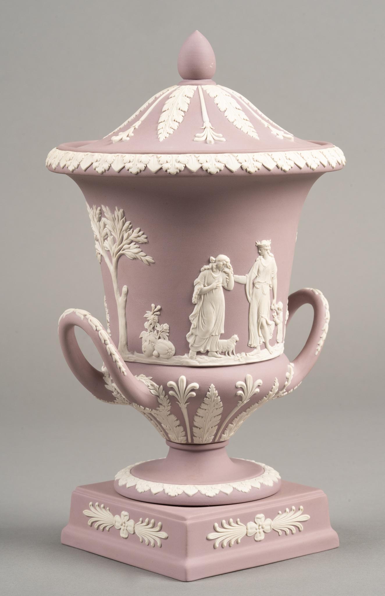 Wedgwood Lilac Jasperware Campana Urn (1 of 5)