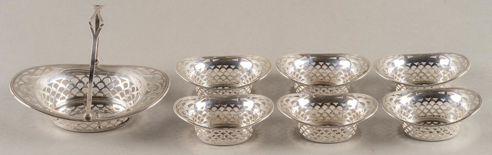 Antique Sterling Silver Mint Dish Set (1 of 6)