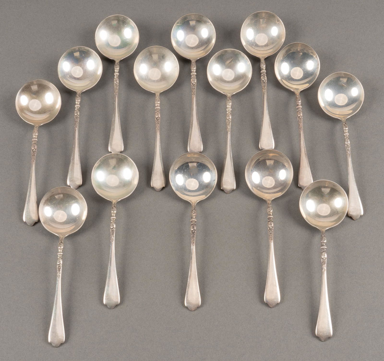 "Nellie Custis" Lunt Sterling Silver Chocolate Spoons (1 of 4)