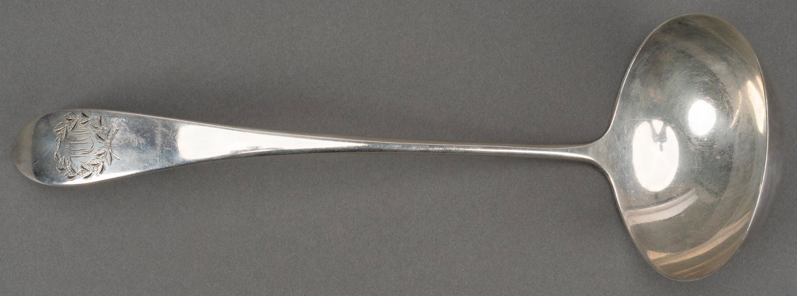 Antique Gorham Engraved Wreath Soup Ladle (1 of 5)