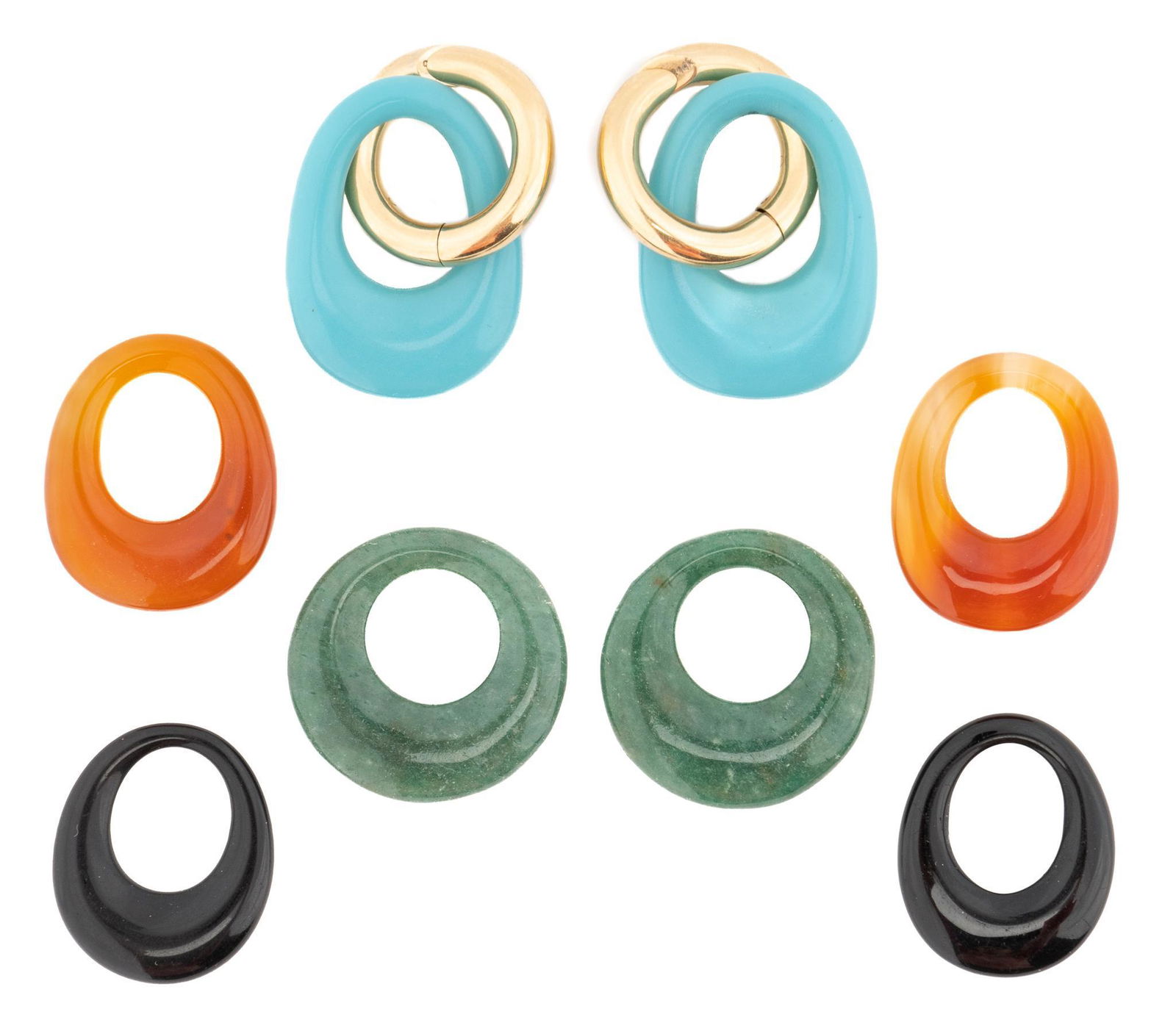 Vintage Cartier 14k Gold Door Knocker Earrings (1 of 3)