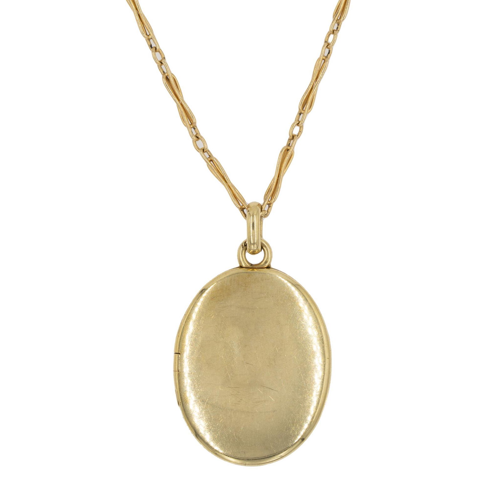 Antique 14k Gold Locket Necklace (1 of 5)