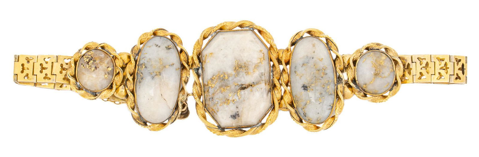 Victorian Gold Quartz 14k Bracelet (1 of 4)