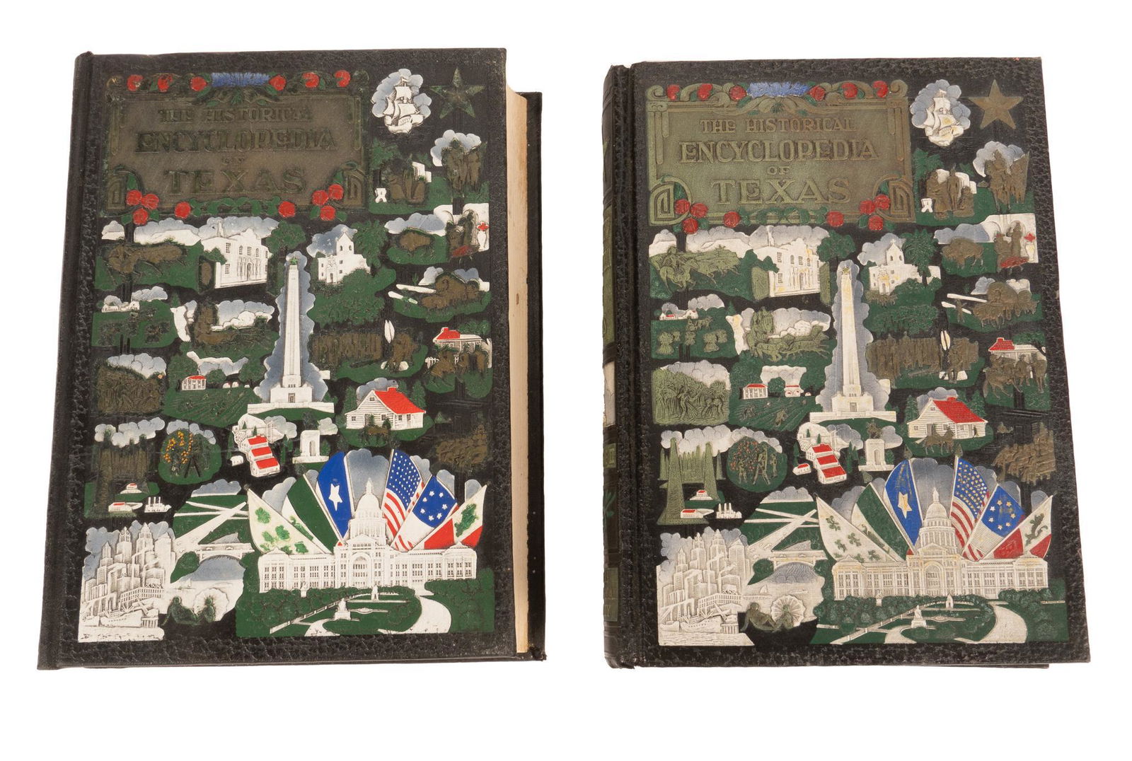 (2) Volume Set of The Historical Encyclopedia of Texas: Two volume set of the Historical Encyclopedia of Texas (The New Encyclopedia of Texas), with revised edition of Volume II, published by the Texas Historical Society, edited by Ellis Arthur Davis, boun
