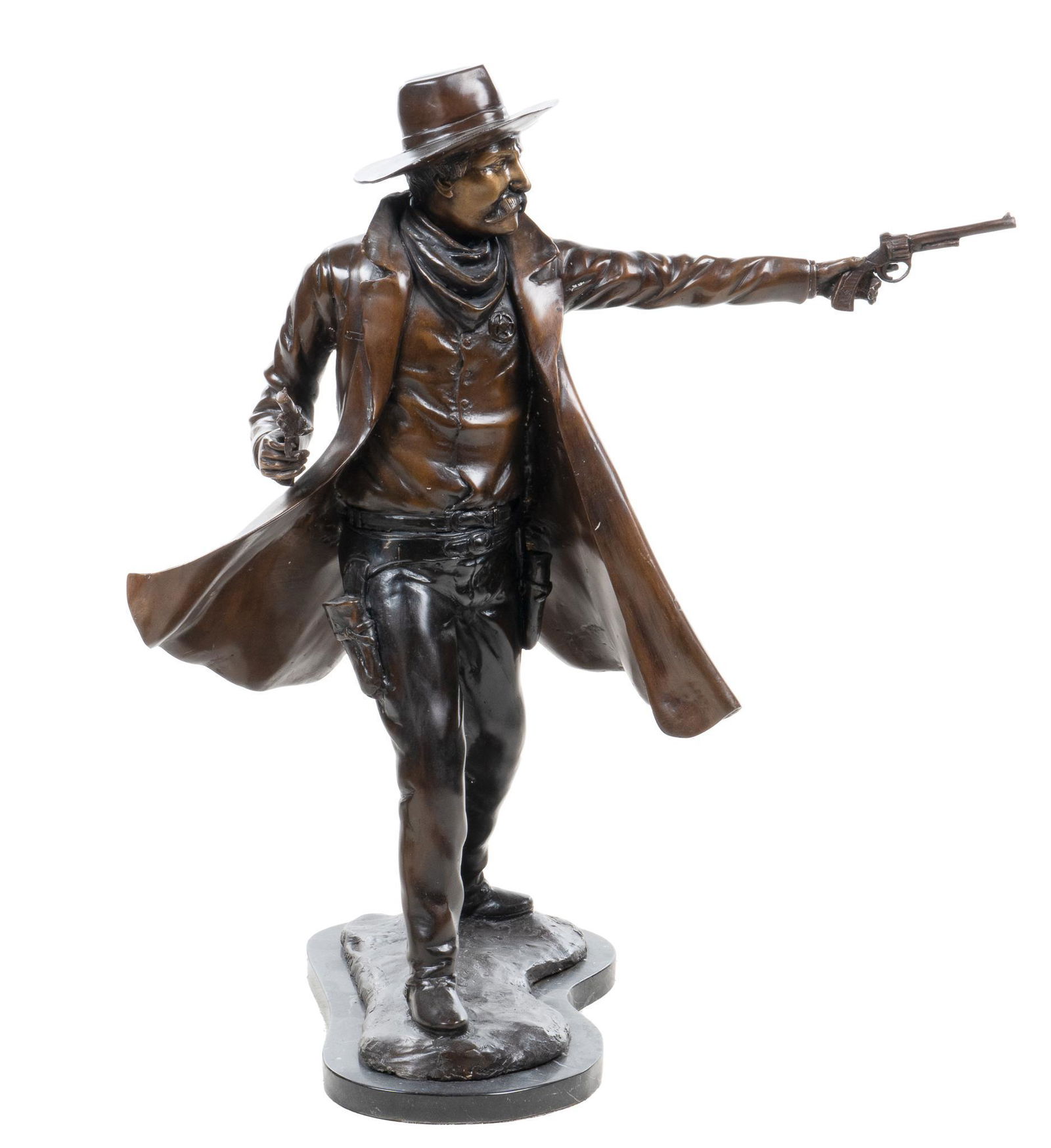 Texas Ranger Double-Shooter Bronze (1 of 4)