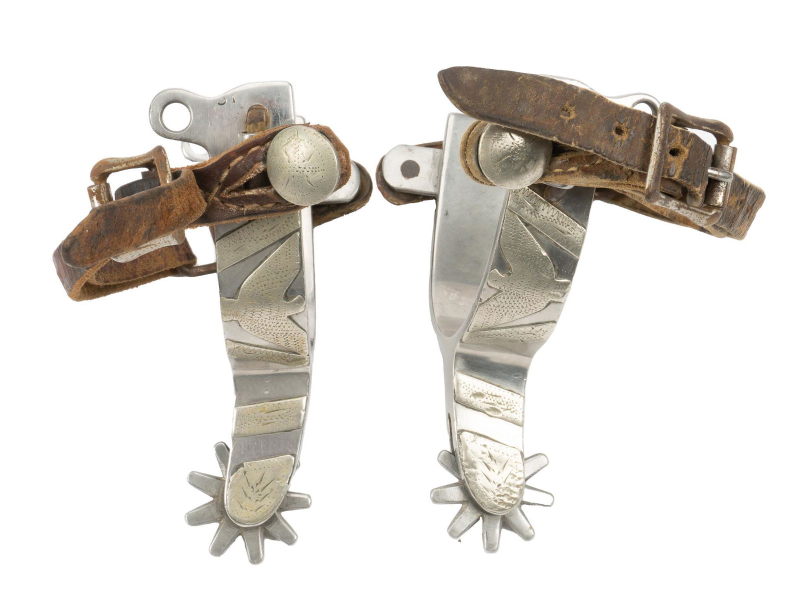 "Crockett" Marked Eagle Pattern Spurs (1 of 7)