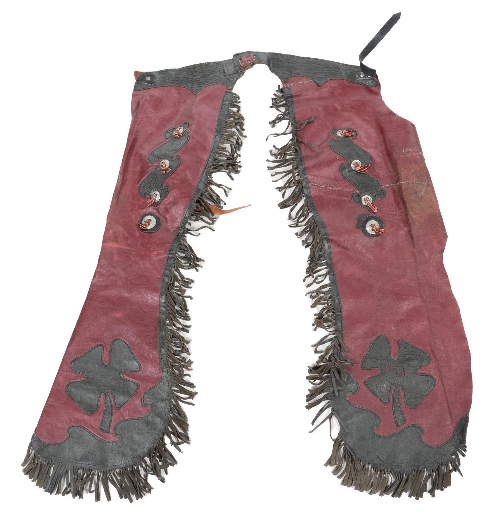 Lucky Shamrock Fringed Show Chaps (1 of 5)