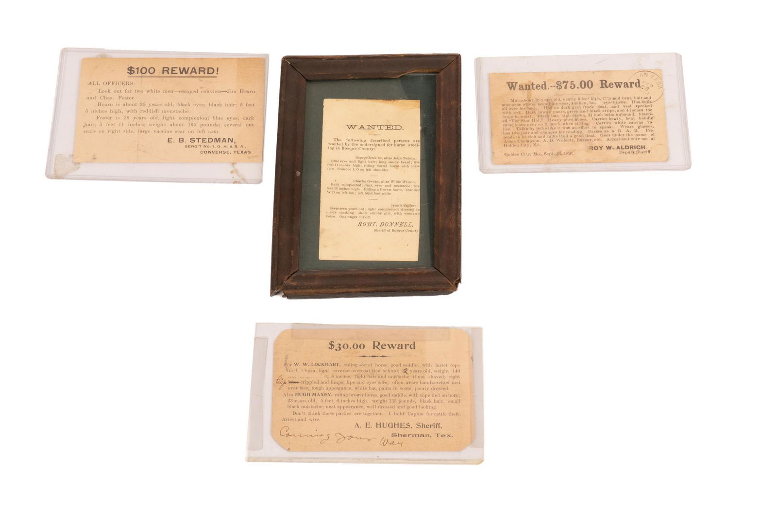 (4) Old West Bounty Notices (1 of 8)