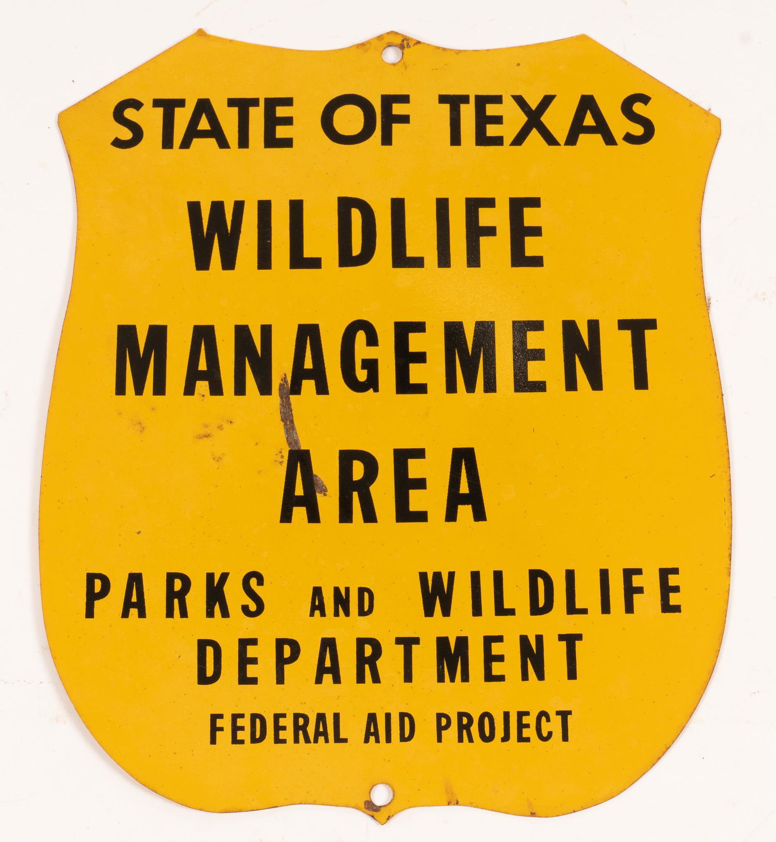 Texas Parks and Wildlife Department Sign (1 of 2)