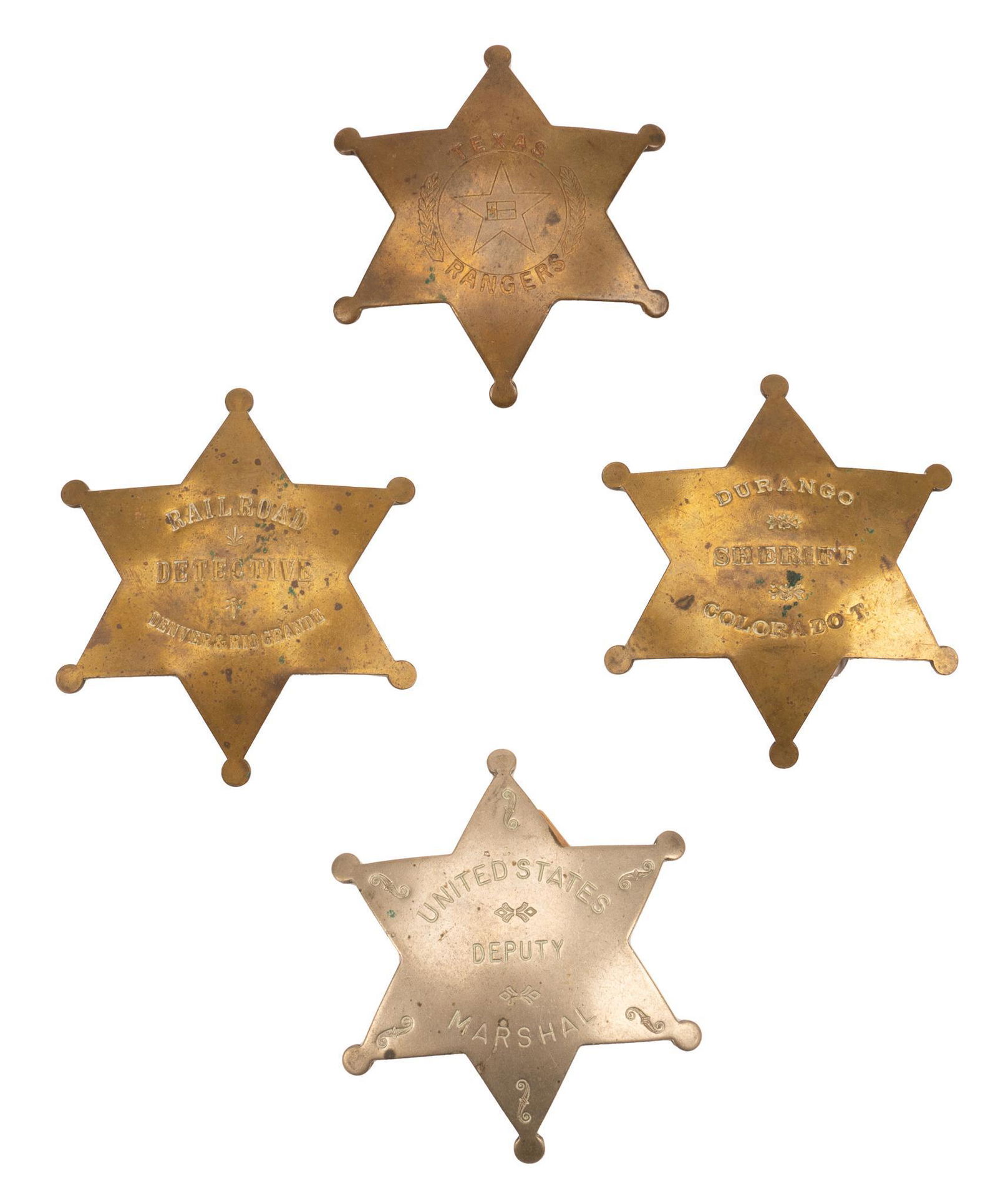 (4) Vintage Police Badges (1 of 5)