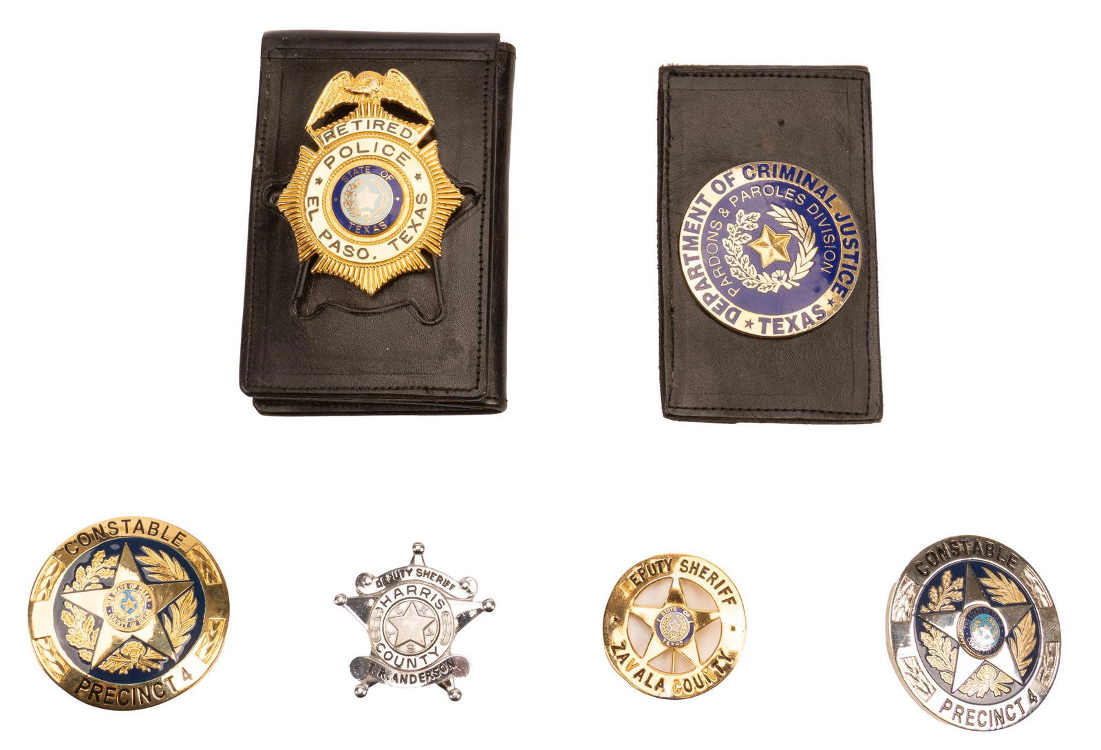 Collection of (6) Police Badges (1 of 8)