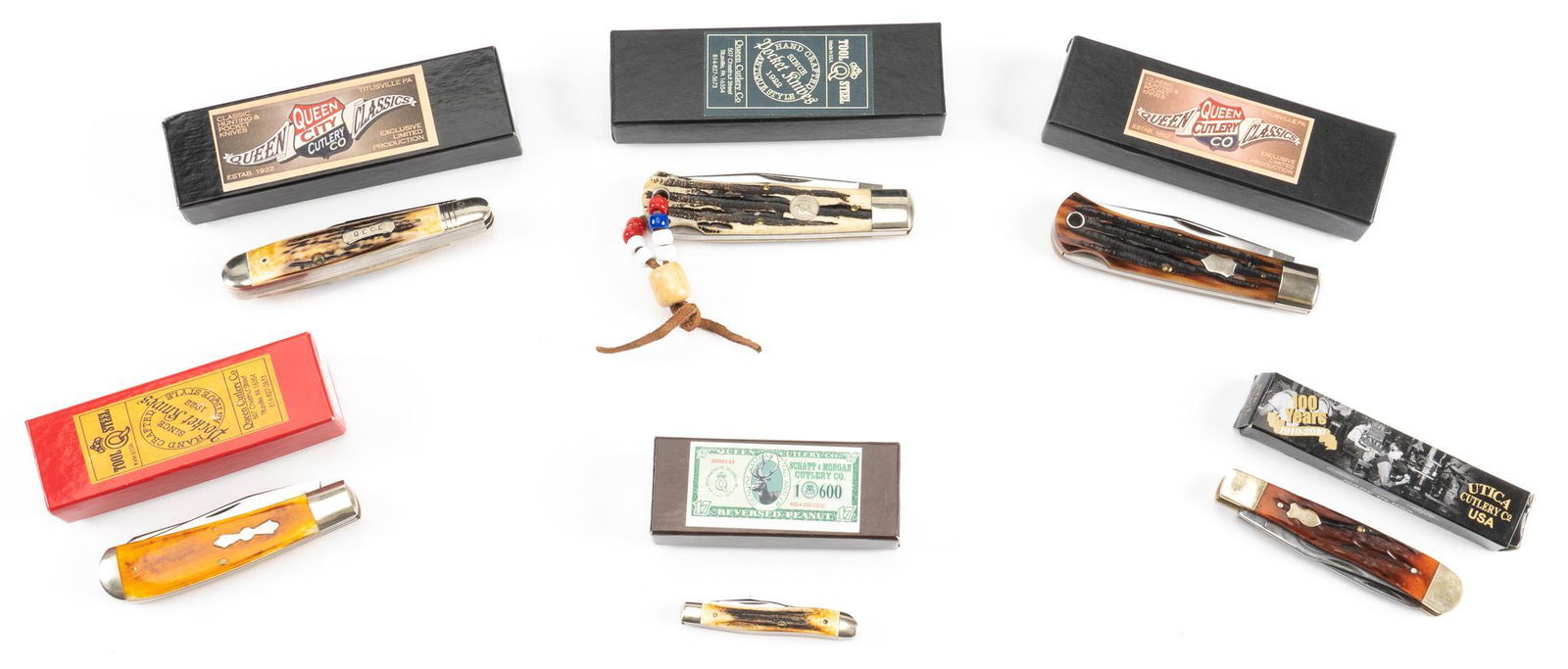 Collection of 6 knives, Queen Cutlery & Utica (1 of 1)