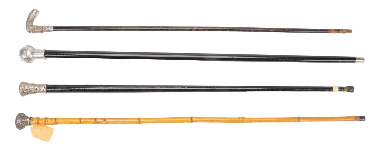 (4) Antique Walking Canes (1 of 9)