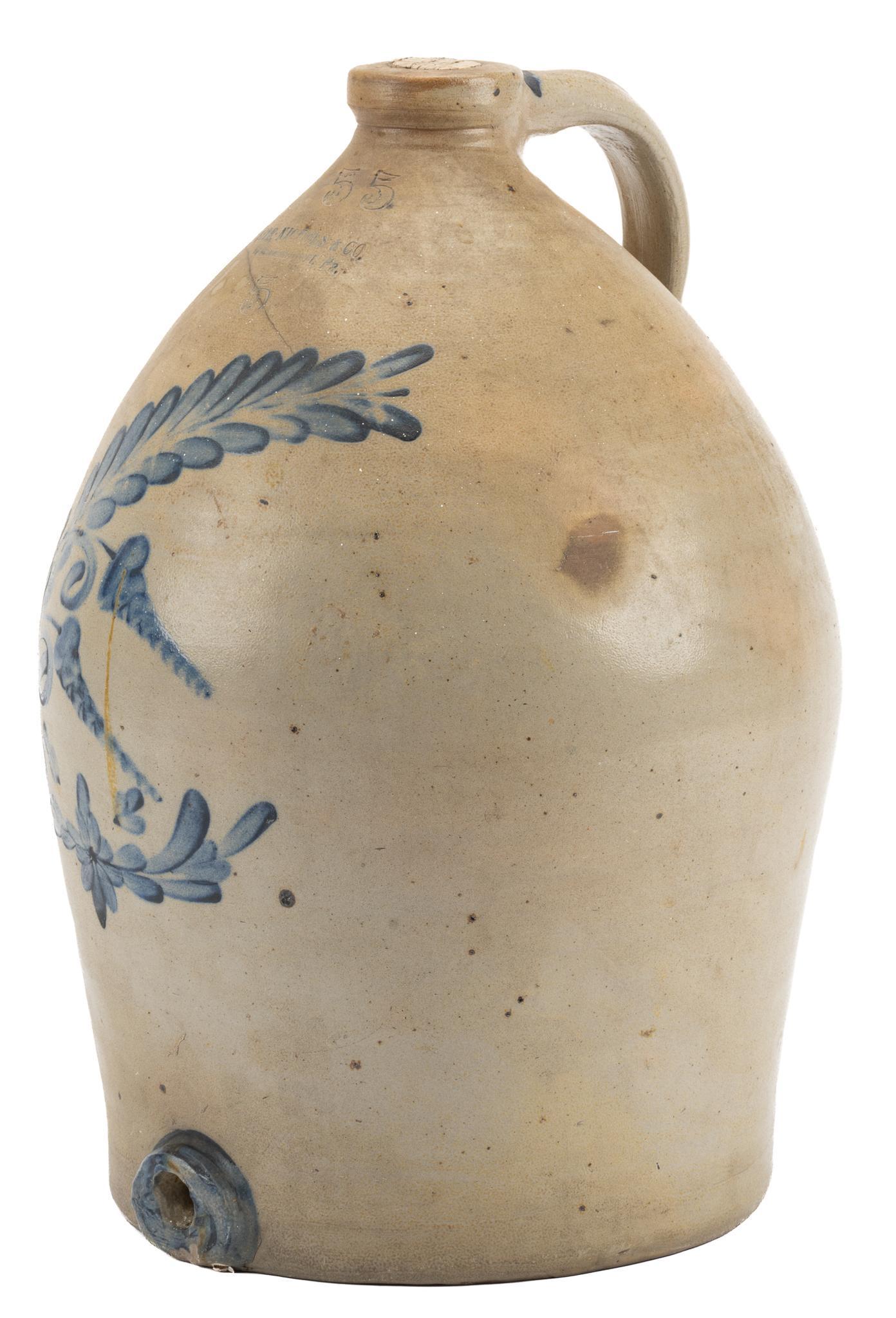 19th C. Sipe, Nichols & Co. Stoneware Jug (1 of 6)