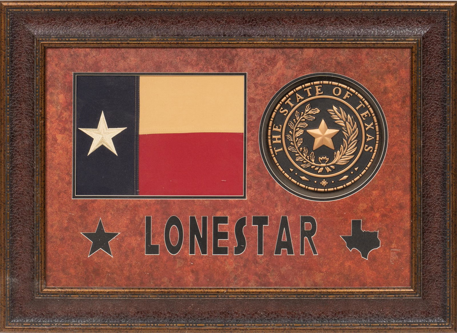 Framed Texas Flag and Seal (1 of 2)
