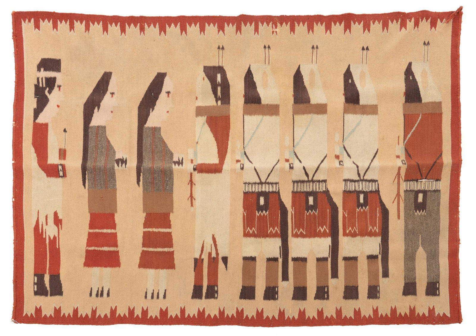 Southwestern Pictorial Rug, 5'5" x 4' (1 of 3)