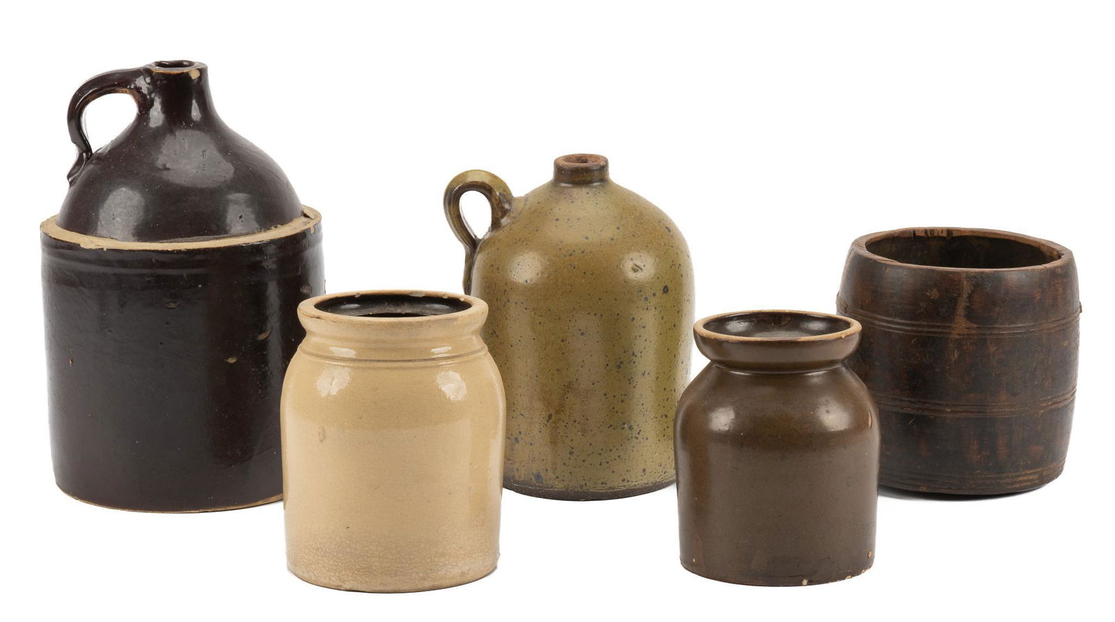 Collection of (5) Early American Stoneware (1 of 6)