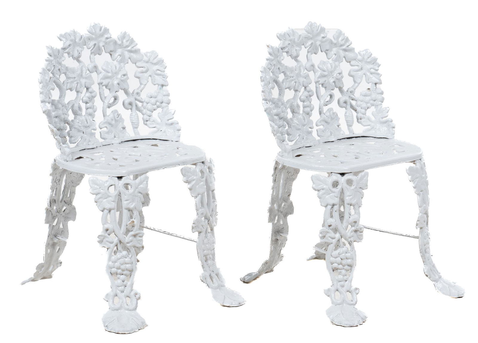 Pair of Cast Iron Garden Chairs (1 of 2)
