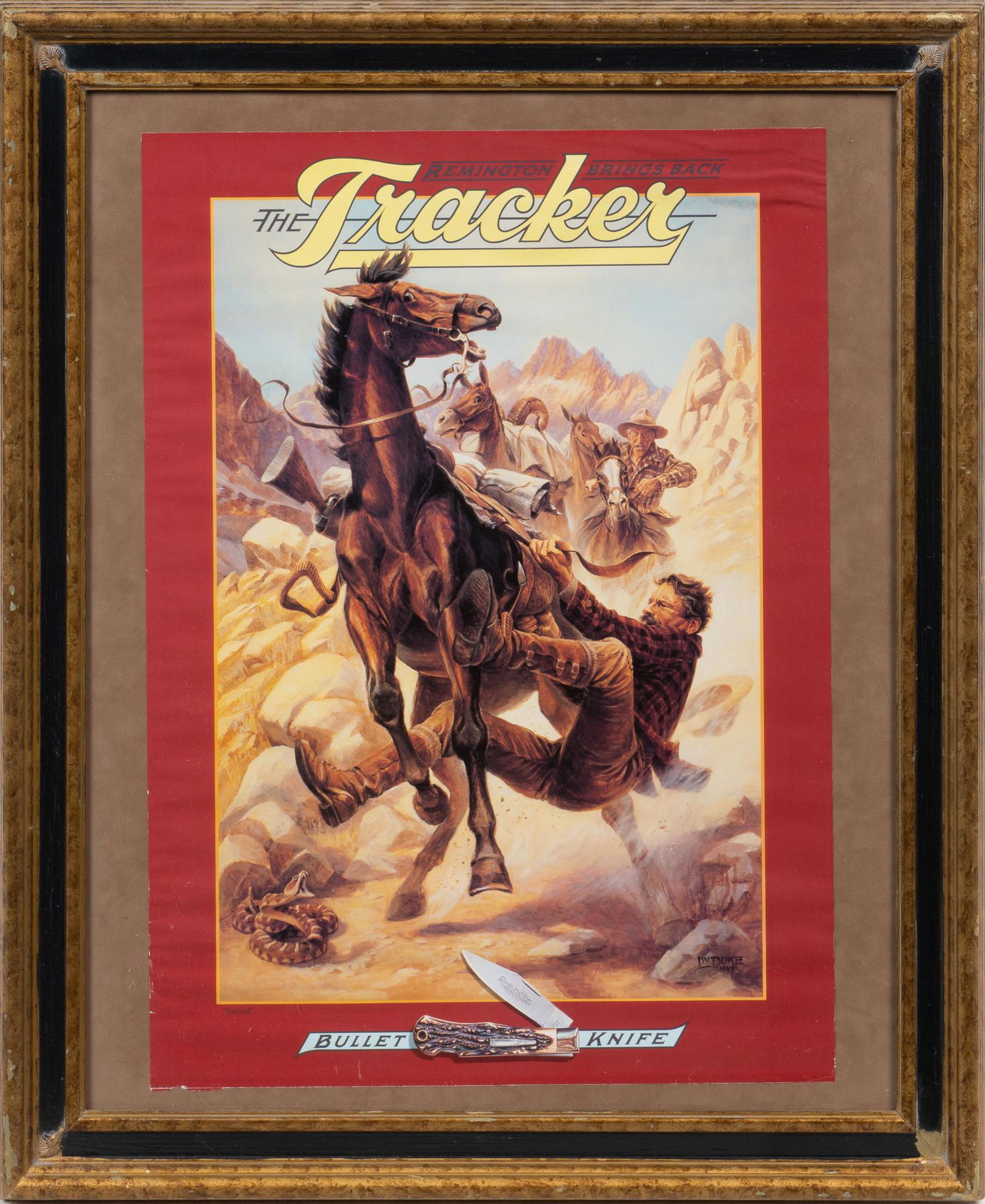 Framed Remington Tracker Buller Knife Advertisement (1 of 4)