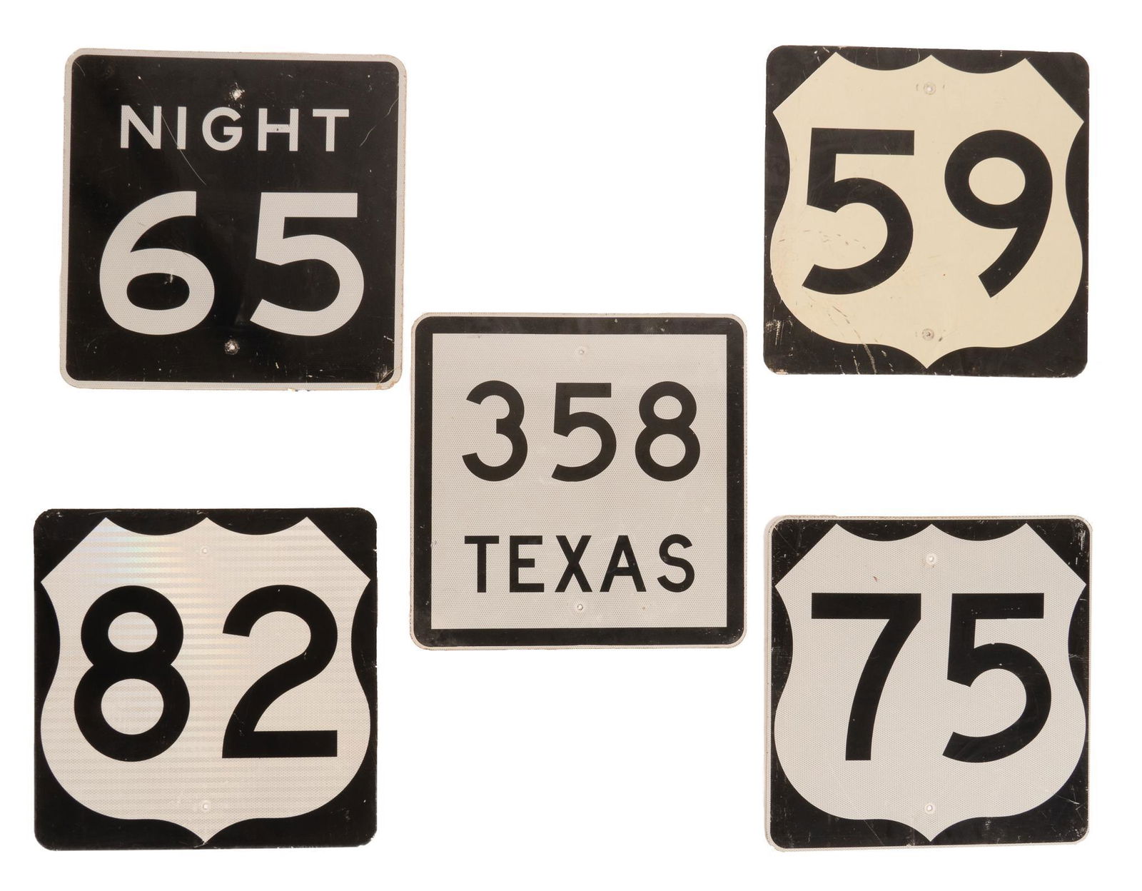 (5) Metal Traffic Signs (1 of 4)